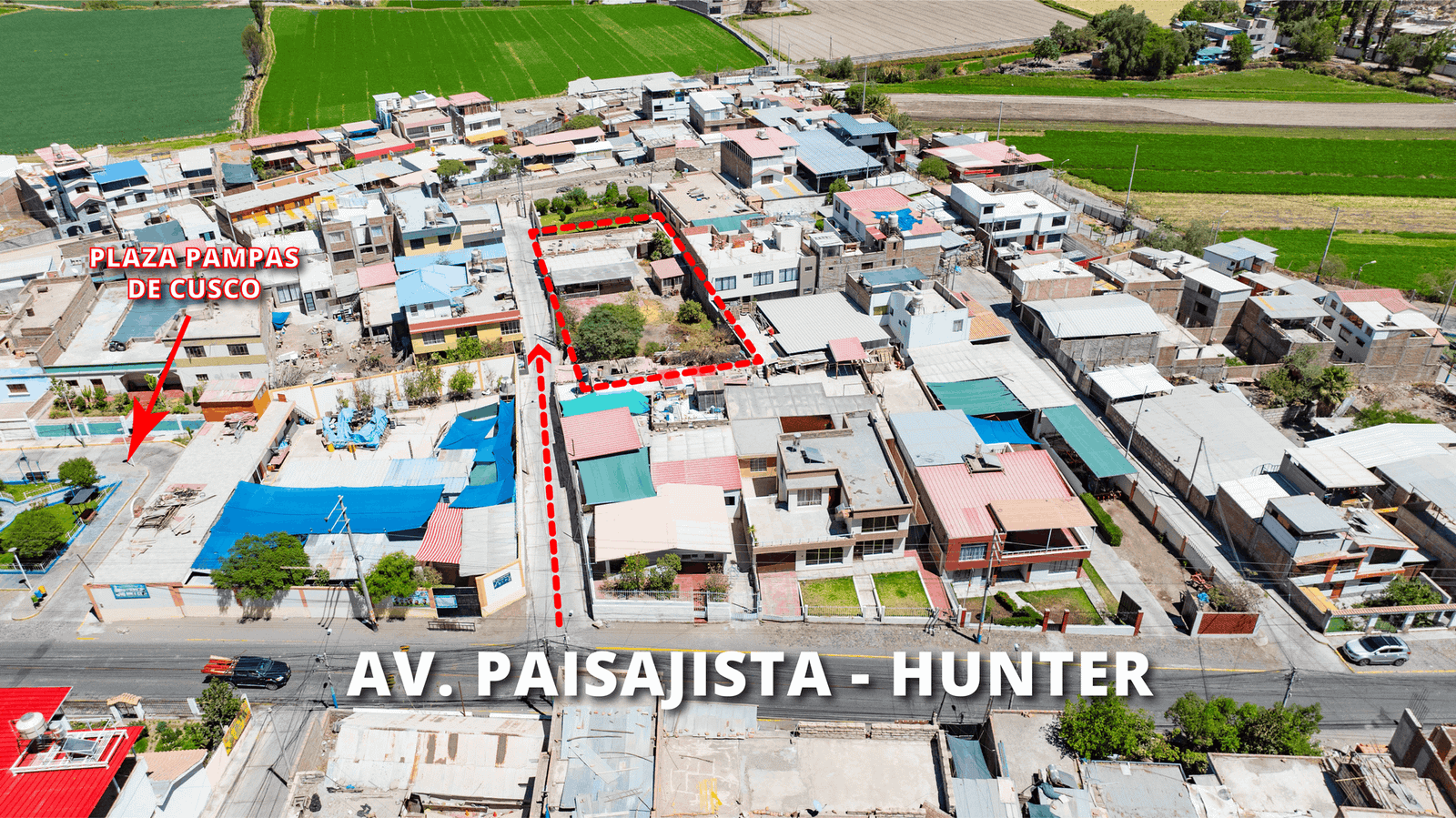 Terreno urbano en venta de 700 m² en Pampas de Cusco, Hunter, Arequipa